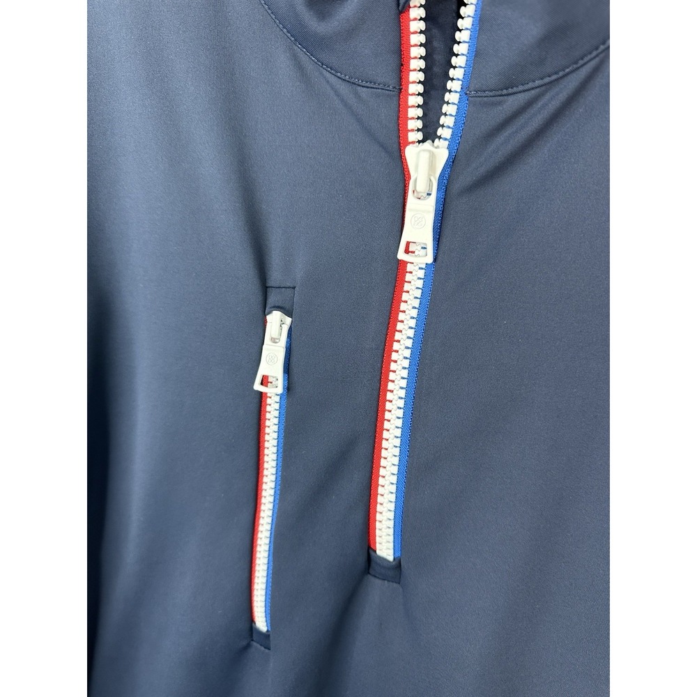 G/FORE Performance Mens XL Golf Pullover 1/4 Zip Navy Jacket - Picture 5 of 13